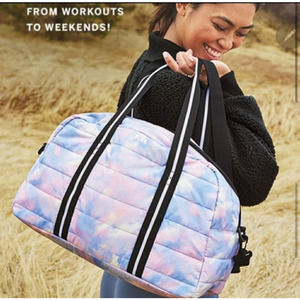 Victoria's Secret PINK Tie Dye Duffle Bag NEW